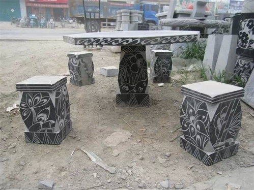 庭院石桌石凳 青石石桌石椅 公园石桌石凳